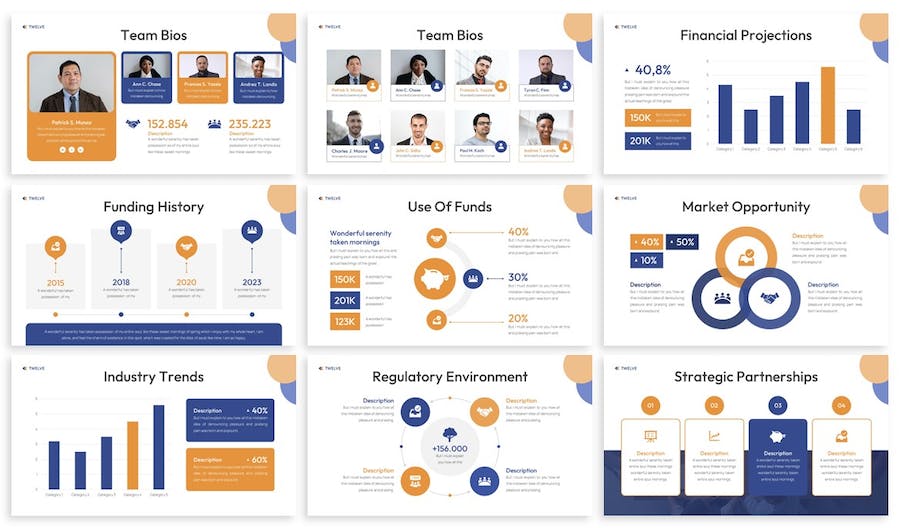 年度报告总结商业计划书PPT模板 - 顶尖PPT