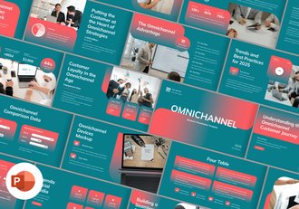 绿色全渠道PPT模板 - 顶尖PPT