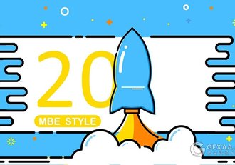 靓丽配色扁平化卡通风格PPT模板 - 顶尖PPT