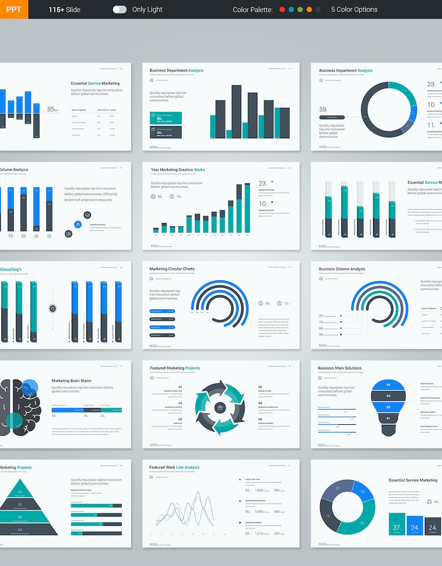国外简约设计风格团队展示商务商业PPT模板 - 顶尖PPT