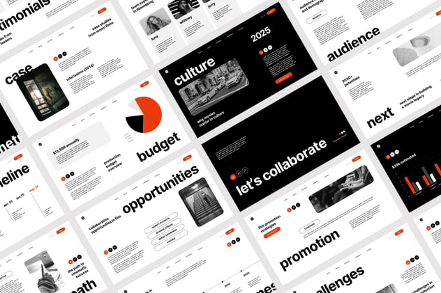 电影制作项目介绍合作展示keynote模板 - 顶尖PPT