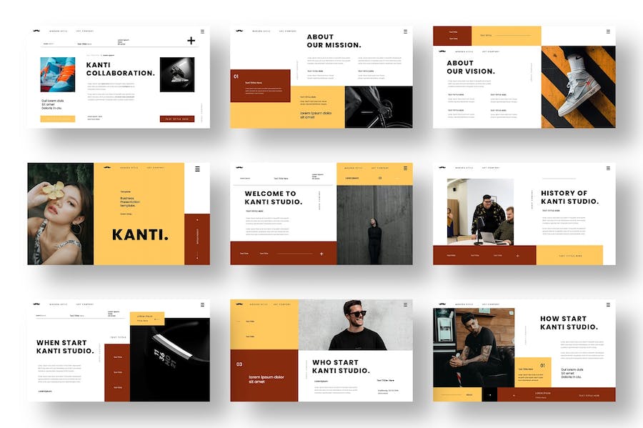 时尚品牌创意展示宣传商业keynote模板 - 顶尖PPT