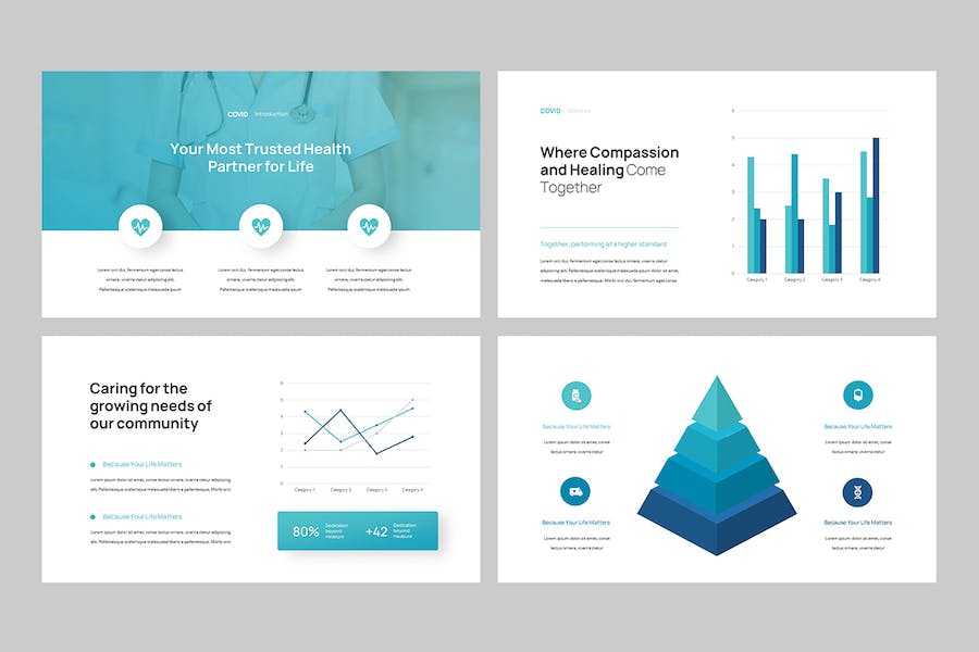 医疗健康知识宣传方案PPT模板 Retry - 顶尖PPT