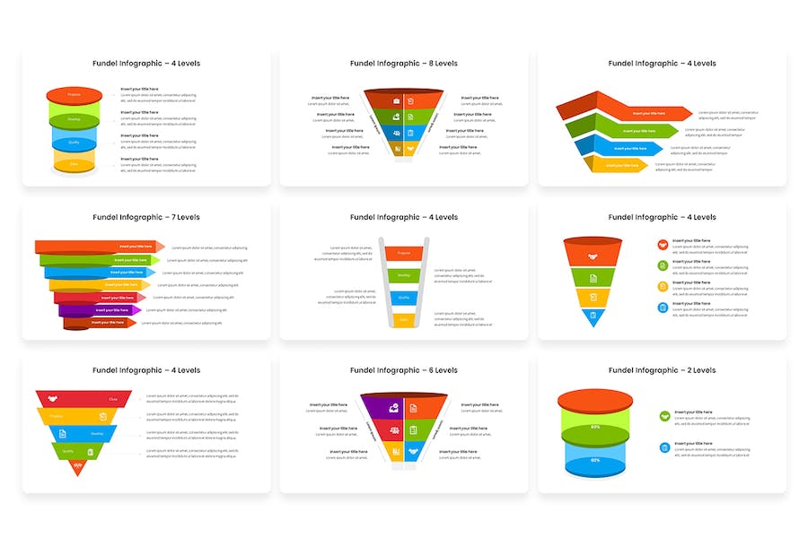 信息图表展示数据统计PPT模板 - 顶尖PPT