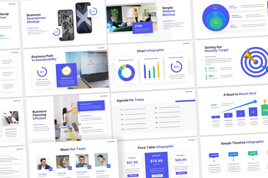 商业案例研究分析方案Keynote模板 - 顶尖PPT