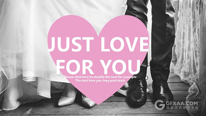 粉色大气婚礼相册PPT模板 - 顶尖PPT