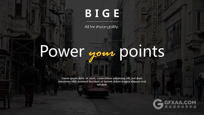 黑黄配色欧美风杂志风PPT模板 - 顶尖PPT