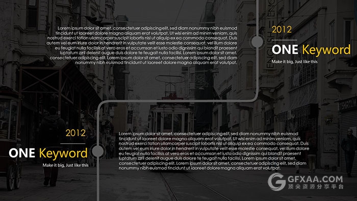 黑黄配色欧美风杂志风PPT模板 - 顶尖PPT