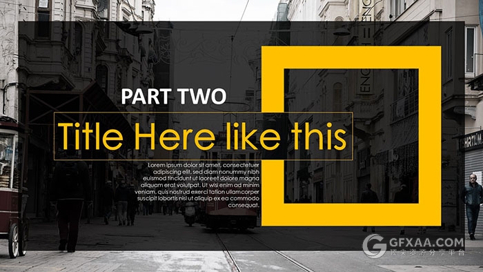 黑黄配色欧美风杂志风PPT模板 - 顶尖PPT