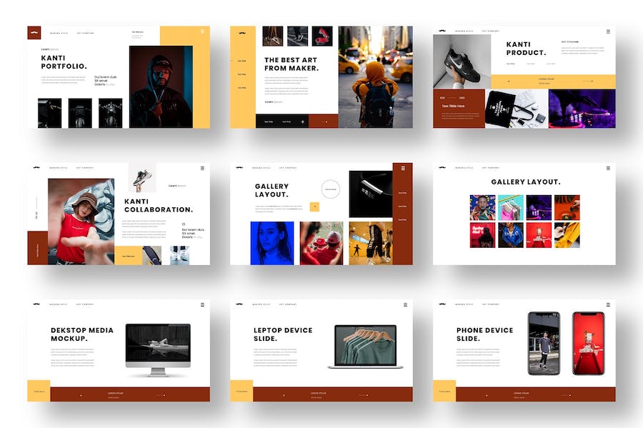 时尚品牌创意展示宣传商业keynote模板 - 顶尖PPT