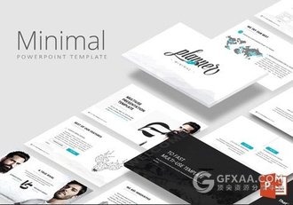 简约欧美风格高端大气通用PPT模板 - 顶尖PPT