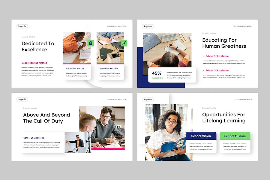 创新教育培训课程教学方法Keynote模板 - 顶尖PPT