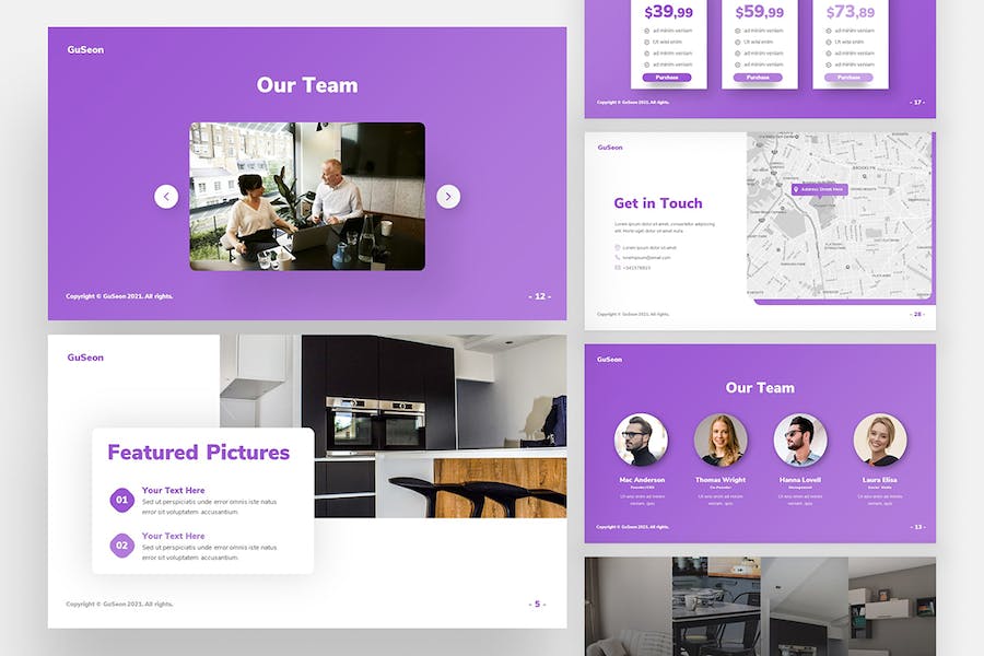 欧美时尚家具家电配套展示PPT模板 - 顶尖PPT