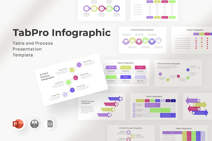 数据流程信息图表分析PPT模板 - 顶尖PPT