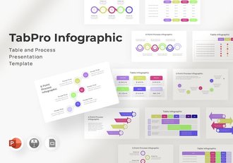 数据流程信息图表分析PPT模板 - 顶尖PPT