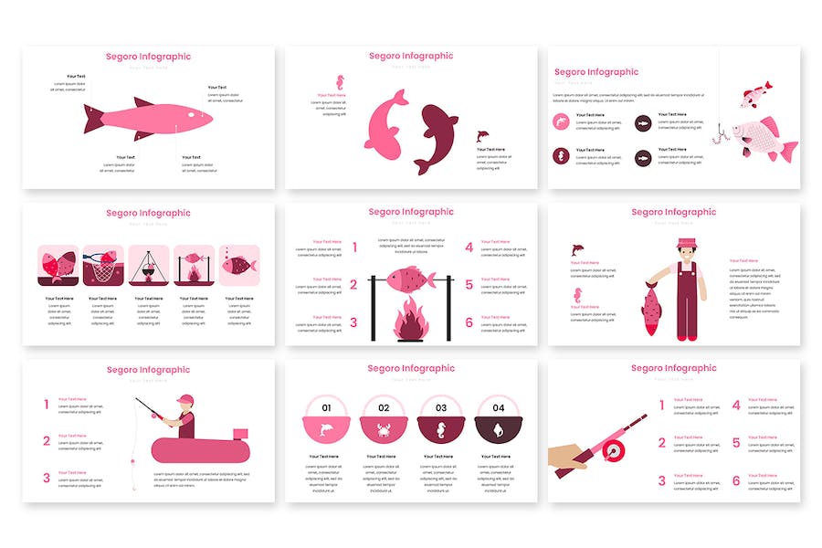 数据分析分部展示信息图形Keynote模板 - 顶尖PPT