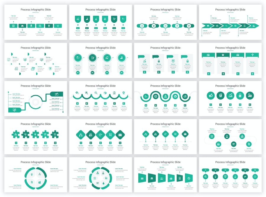 简洁公司流程图PPT模板 - 顶尖PPT