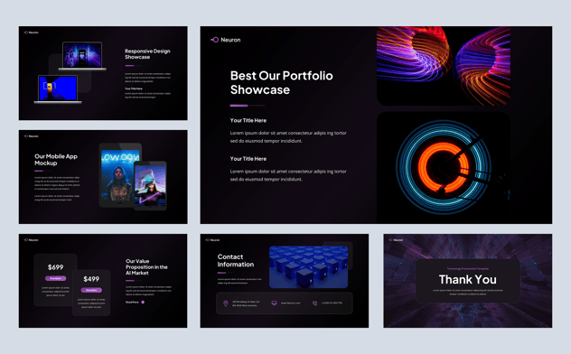 AI技术开源人工智能科技Keynote模板 - 顶尖PPT