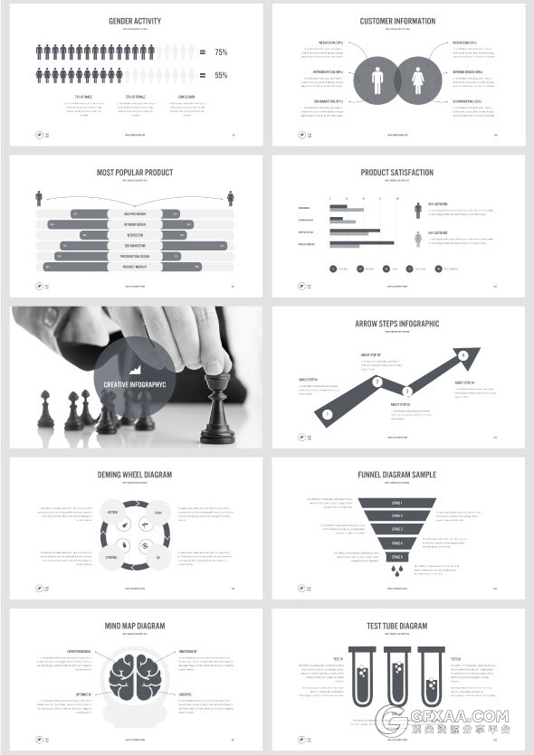 20种配色3200页总幻灯片商务PPT模板 - 顶尖PPT