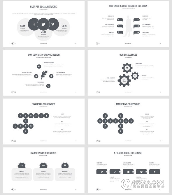 20种配色3200页总幻灯片商务PPT模板 - 顶尖PPT