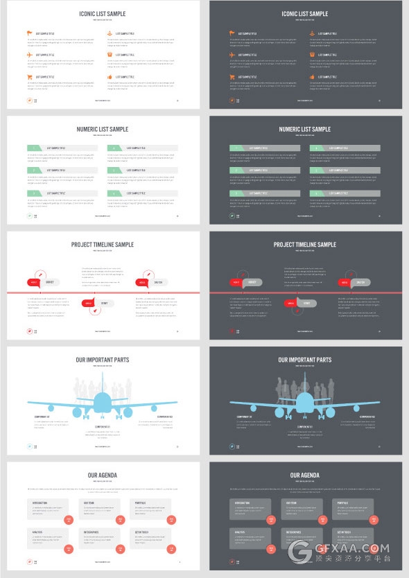 20种配色3200页总幻灯片商务PPT模板 - 顶尖PPT