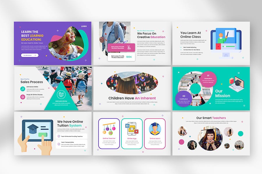 教育活动教学展示PPT模板 - 顶尖PPT