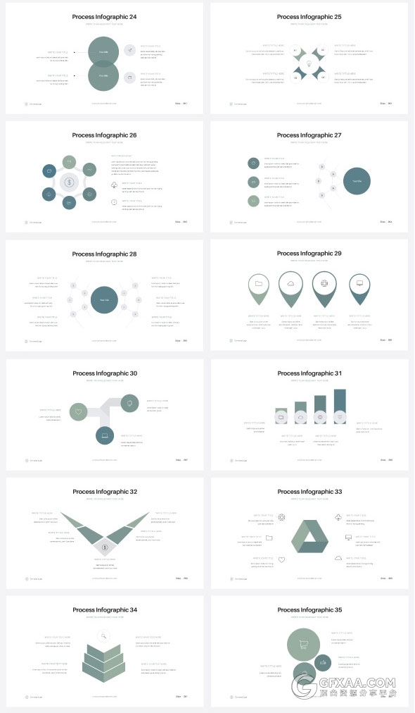 20多种配色方案500多页简约商务PPT模板 - 顶尖PPT