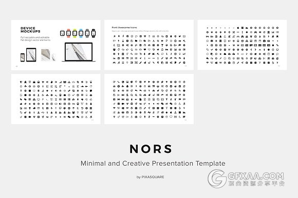 130多页简约文艺图片展示大气多用途PPT模板 - 顶尖PPT