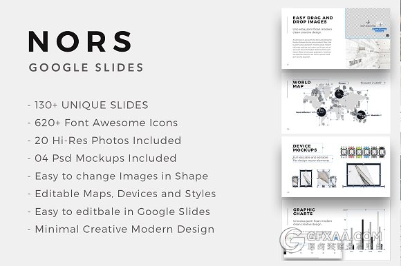 130多页简约文艺图片展示大气多用途PPT模板 - 顶尖PPT