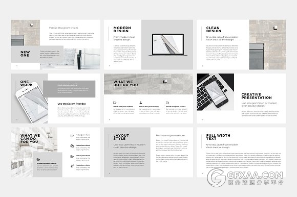 130多页简约文艺图片展示大气多用途PPT模板 - 顶尖PPT