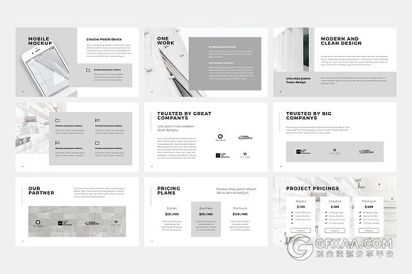 130多页简约文艺图片展示大气多用途PPT模板 - 顶尖PPT