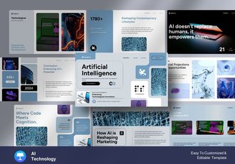 AI技术发展分析keynote模板 - 顶尖PPT