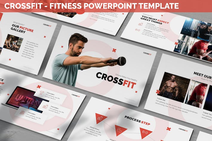 健身运动训练宣传PPT模板 - 顶尖PPT