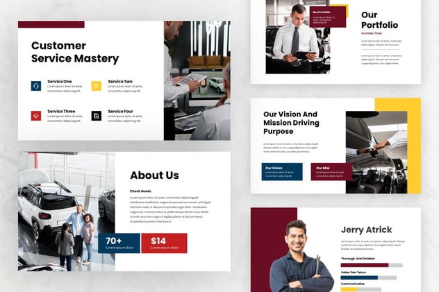 经销商4S店汽车维修保养keynote模板 - 顶尖PPT
