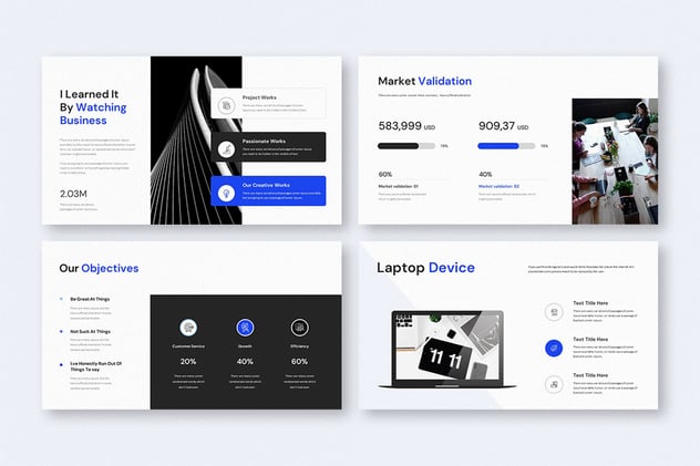 年度报告PowerPoint演示模板 - 顶尖PPT