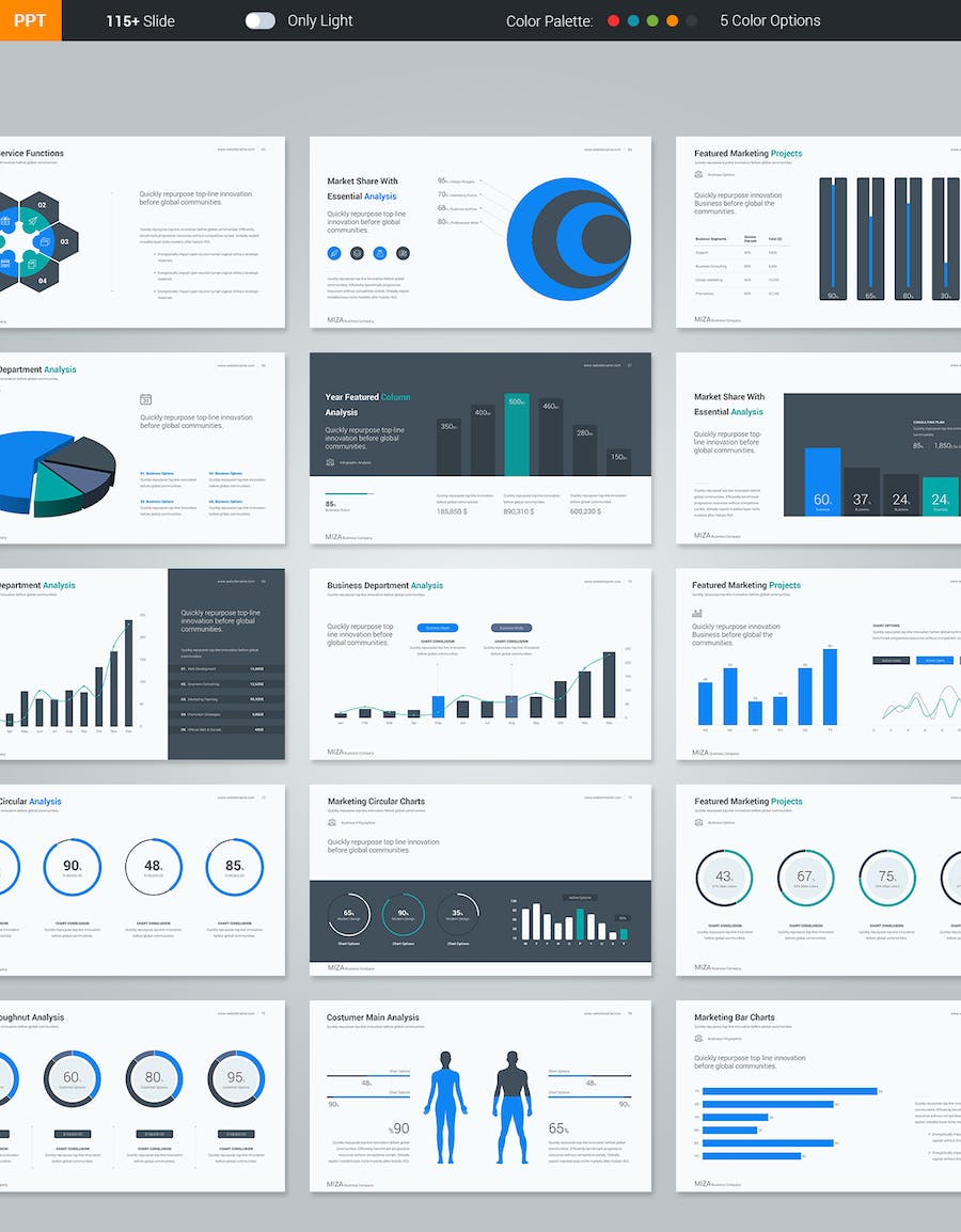 国外简约设计风格团队展示商务商业PPT模板 - 顶尖PPT