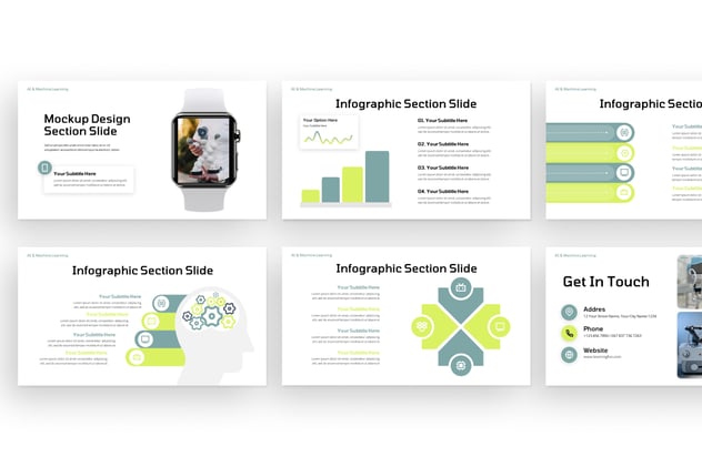 人工智能与机器学习AI PPT模板 - 顶尖PPT