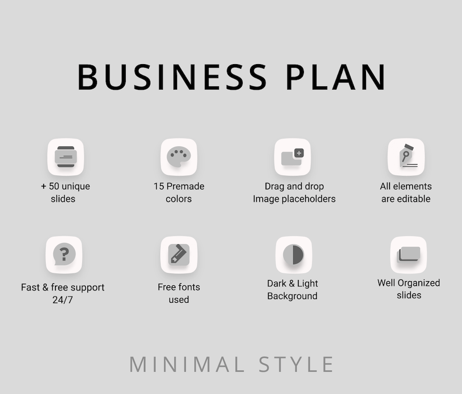 极简风格室内设计商业计划书PPT模板 - 顶尖PPT