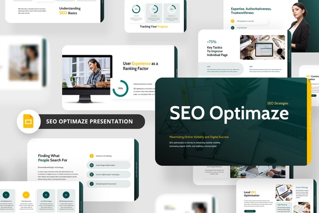 SEO优化指南PPT演示模板 - 顶尖PPT