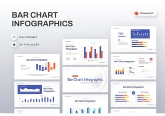 条形图数据信息图形PPT模板 - 顶尖PPT