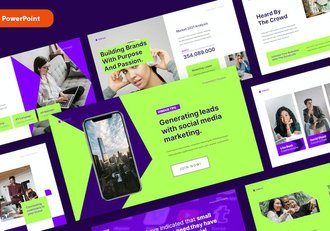 社交媒体内容营销推广策略方案PPT模板 - 顶尖PPT