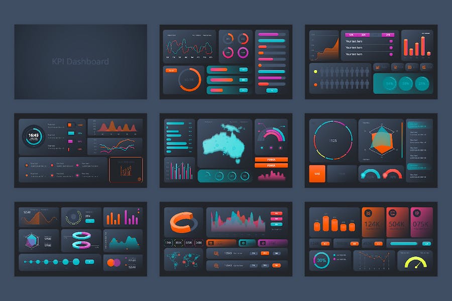 KPI关键绩效指标数据分析展示PPT模板 - 顶尖PPT
