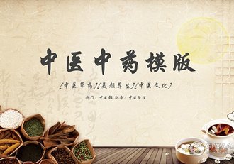 中国风大气中医中药文化ppt模板 - 顶尖PPT