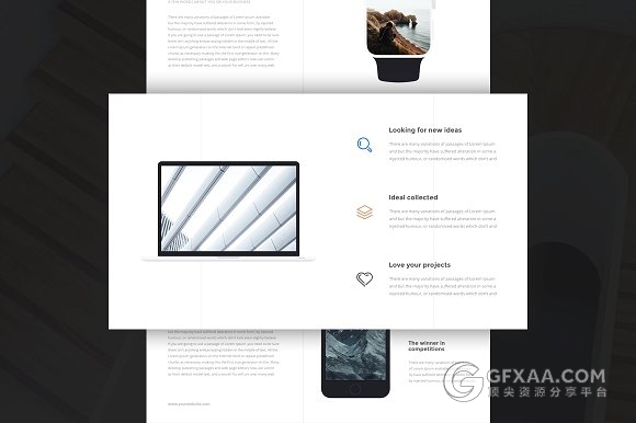 80多页简约商务企业团队介绍keynote模板 - 顶尖PPT