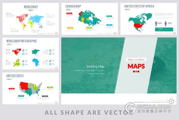 165页卡通风格立体多色系图形图表PPT模板 - 顶尖PPT