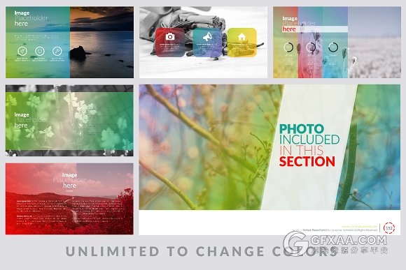 165页卡通风格立体多色系图形图表PPT模板 - 顶尖PPT