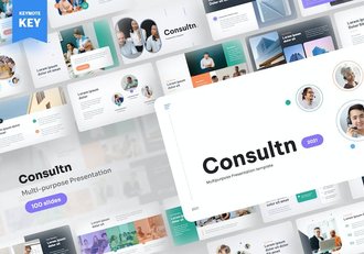 咨询服务多用途应用讲述Keynote模板 - 顶尖PPT