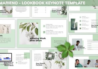 时尚产品作品集展示推介Keynote模板 - 顶尖PPT