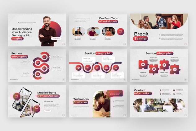 活动参与者人数统计keynote模板 - 顶尖PPT