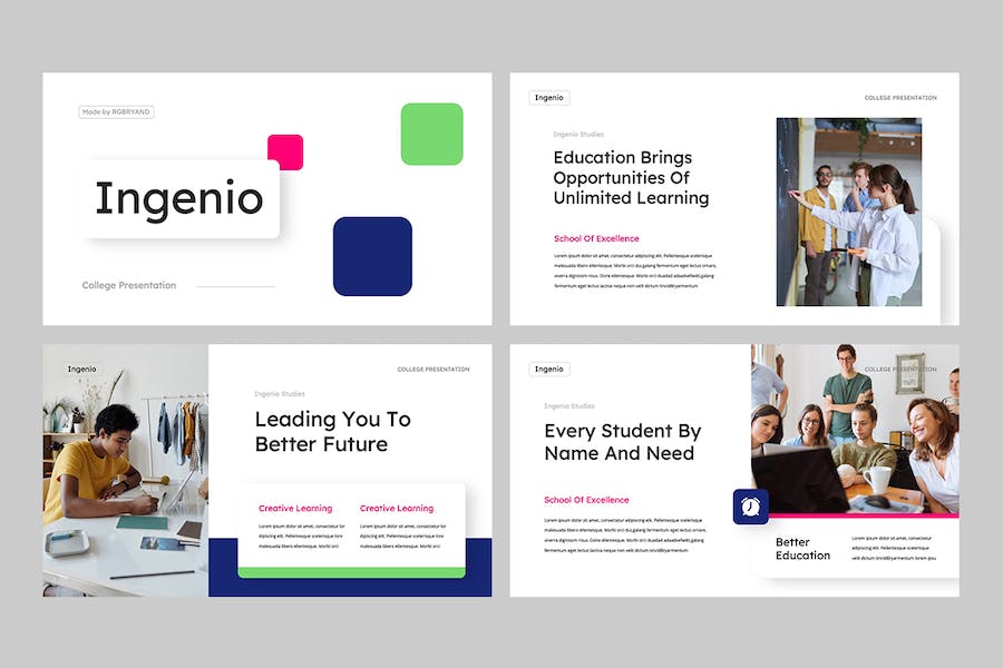 创新教育培训课程教学方法Keynote模板 - 顶尖PPT